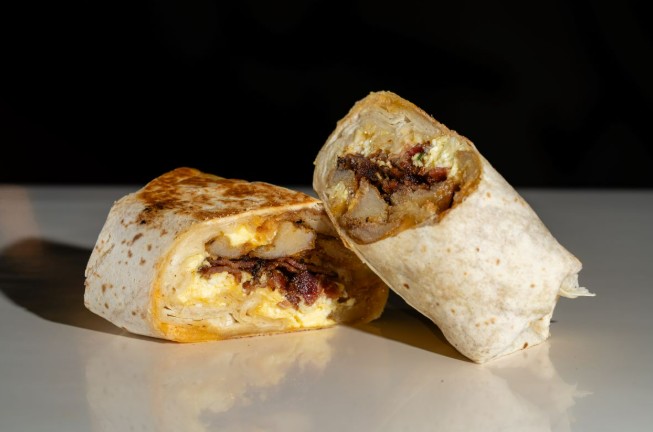 Healthy Breakfast Burrito by EggBred